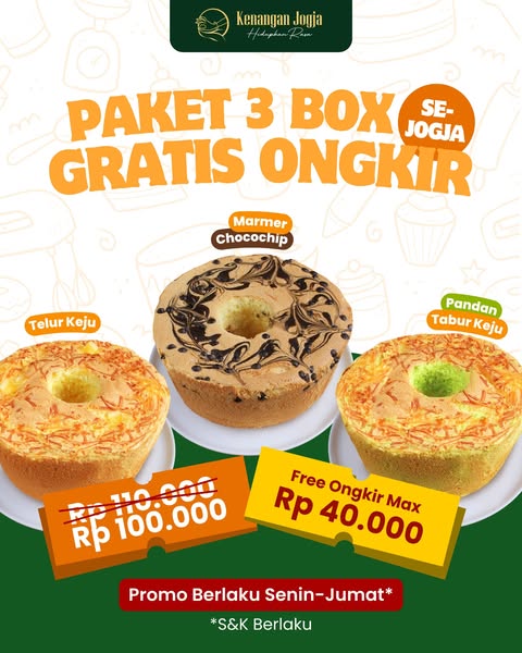 Klik untuk melihat detail produk Paket 3 Box, Gratis Ongkir Se-Jogja